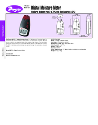 Thumbnail of document Data Sheet - MST-01 Digital Moisture Meter